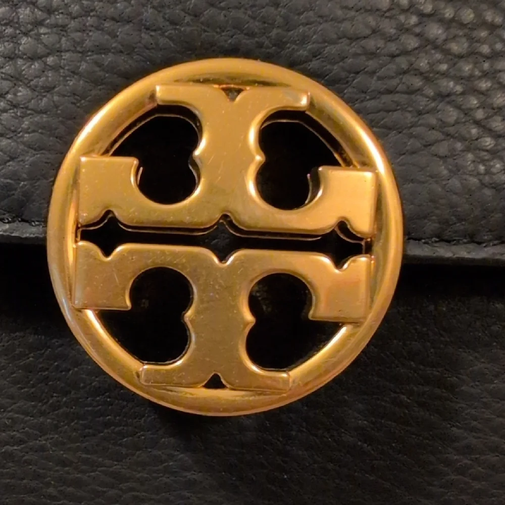 Tory Burch Black Mini Chelsea Backpack with Gold Accent EUC